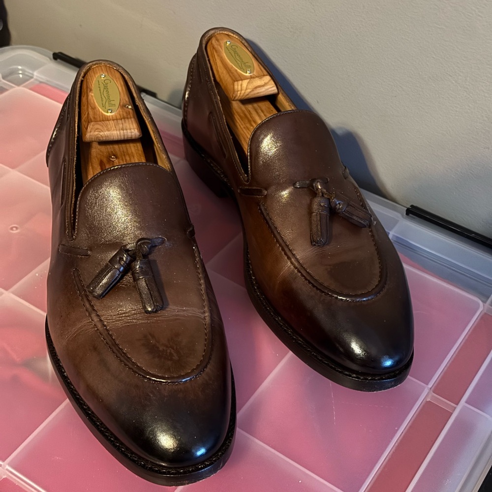 Men's Brown Leather Loafers